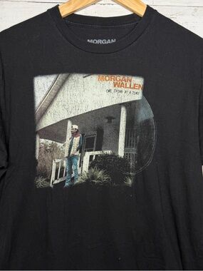 Morgan Wallen One Thing At A Time Tour Graphic Band T Shirt Black Country